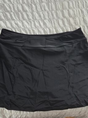 Black Women's Swim Skirt - Classic A-Line Comfort